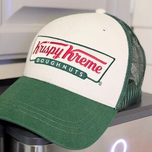 Krispy Kreme Green and White Cap